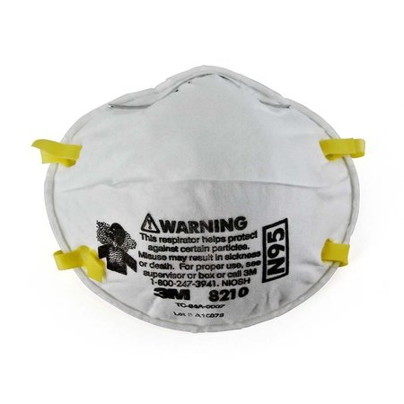 3M Particulate Respirator 8210, N95, 20PK 7100132742